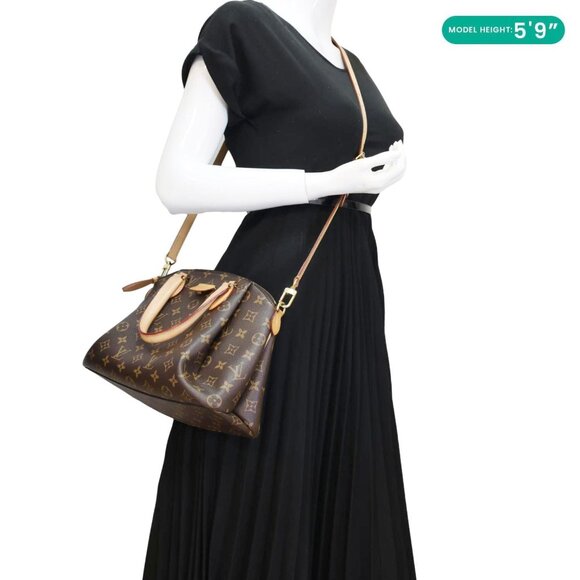 Louis Vuitton  Rivoli PM Monogram Canvas Satchel Bag Brown - Picture 2 of 16